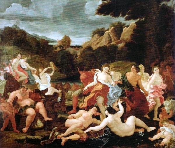 Giovanni Battista Gaulli Called Baccicio Triumph of Bacchus and Ariadne China oil painting art